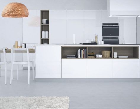 new modern white kitchen